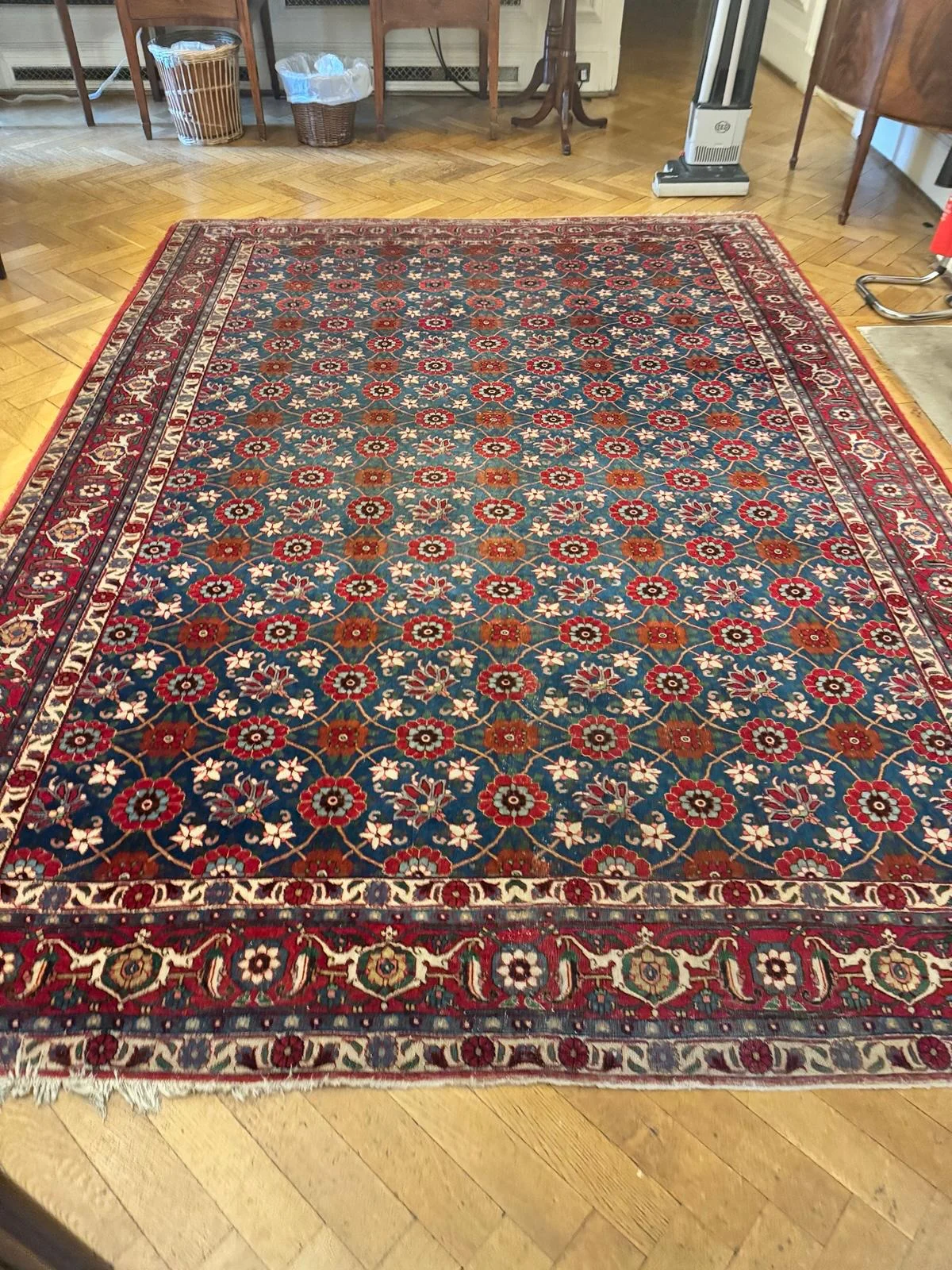 Fine patterned rug in a University interior
